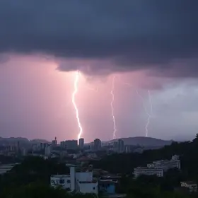 Castanhal deve ter um dia com trovões e raios