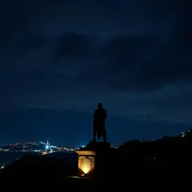 Drama e glória numa noite azul