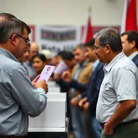 Fila para regularização do título em Castanhal