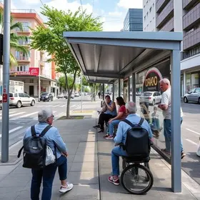 falta de abrigos para pegar BRT Metropolitano