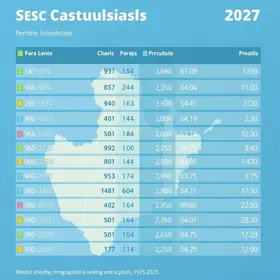 inscrições Escolas Sesc 2027